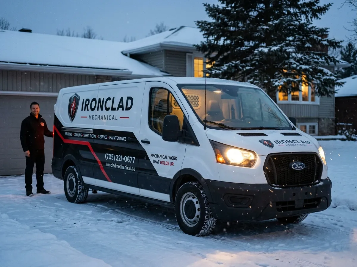Ironclad Mechanical service van in winter