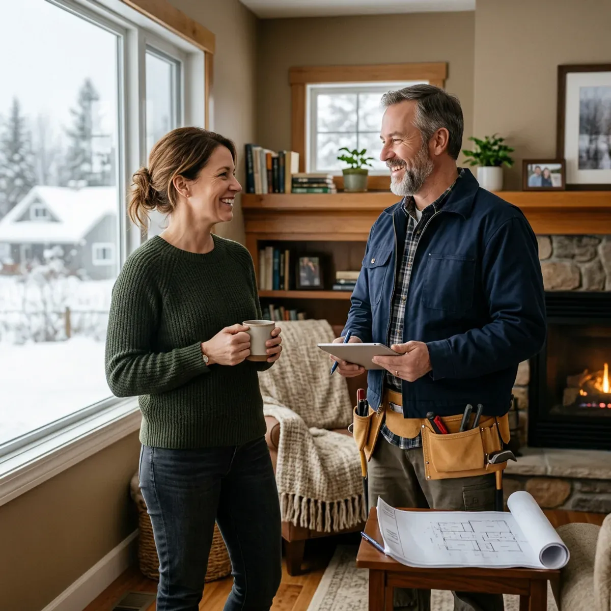Contractor homeowner discussion